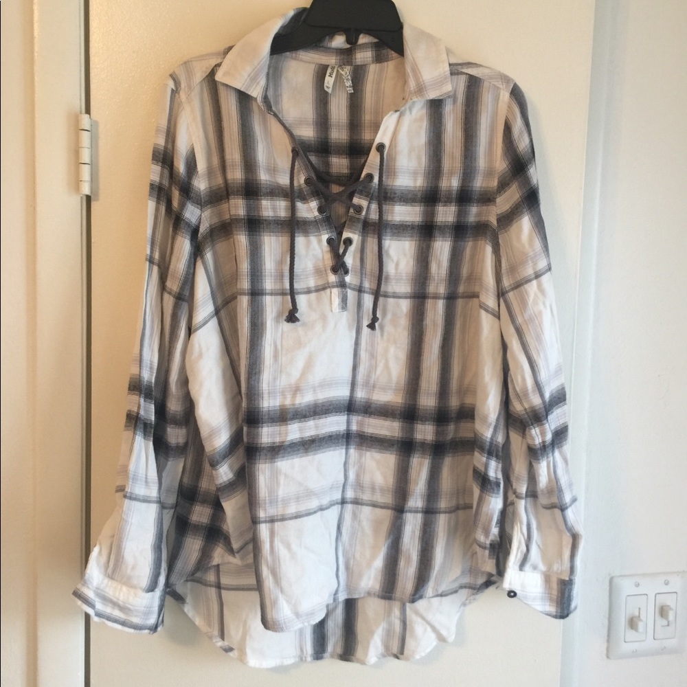 Lace up Flannel